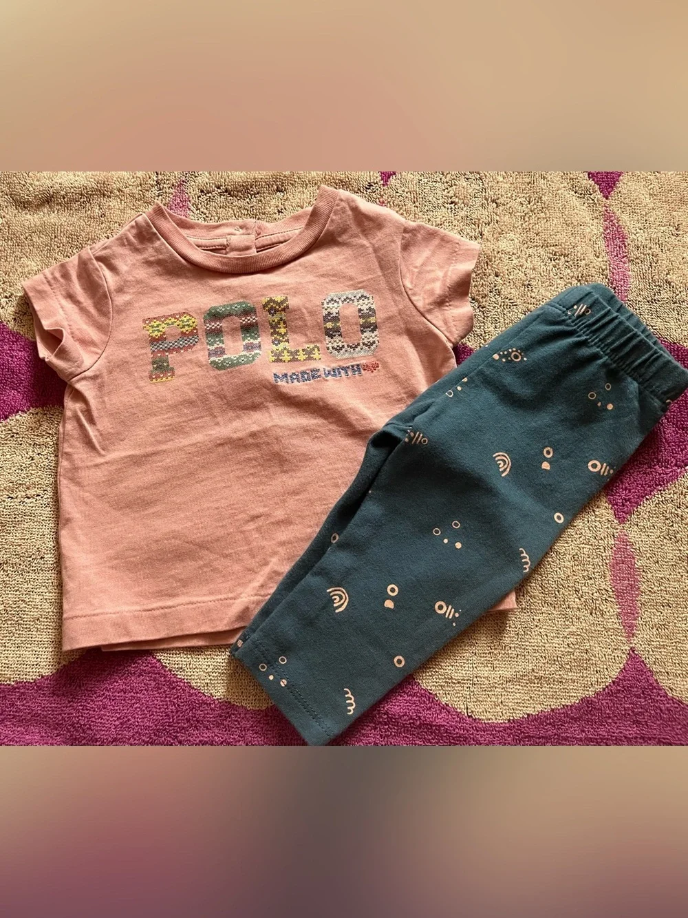 Ralph Lauren Polo Baby Girl 2PC Outfit